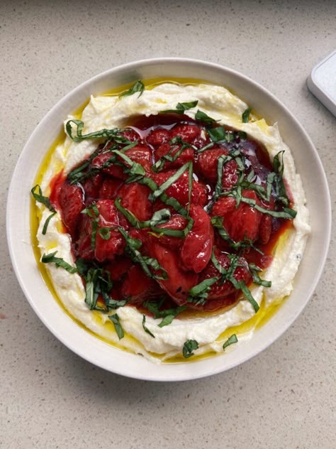 Whipped Feta w/ Roasted Seasonal Fruit