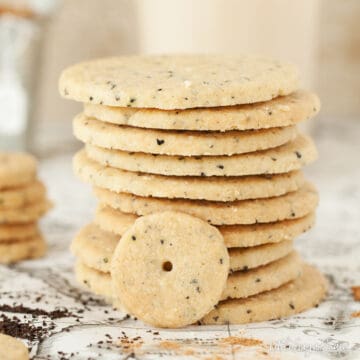 Ginger Shortbread Chai Cookies