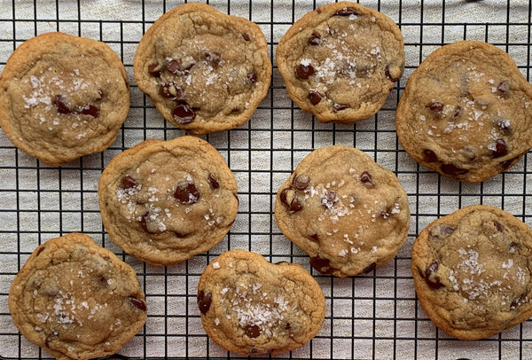 Salted Chocolate Chip Cookies